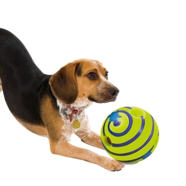 Wobble Wag Giggle Tygelegetøjsbold til Hund Kat Kæledyr