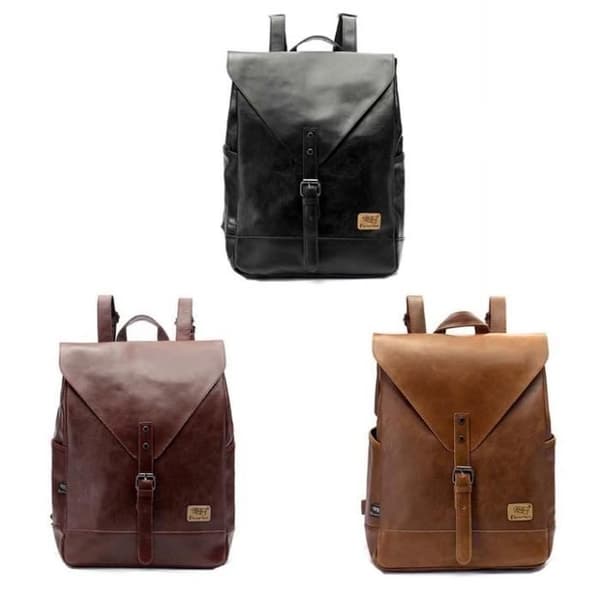 (Khaki) Herrarnas modeväska, khaki ryggsäck Khaki