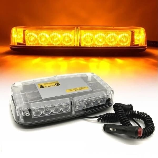 24 LED Varsellys Tak Strobelys Bar med Magnetisk Base