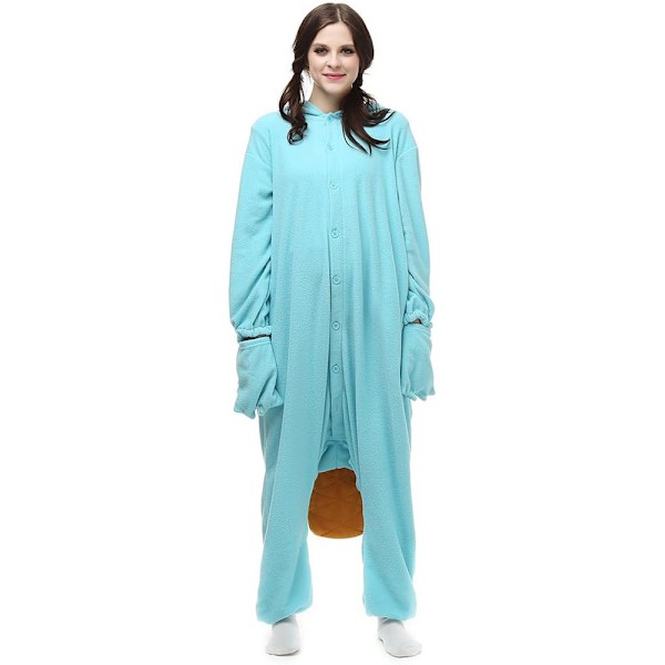 Anime Platypus Onesies Unisex Vuxen Cartoon Kostym Halloween Jul Onesies Plysch Cosplay Pyjamas En-delad Bodysuit M