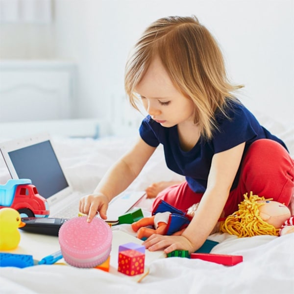 Rosa Cookie Squishy, Taba Squishy Stressavlastande Leksak, Klämma Sandwich Simulation, Ultra-Mjuk Avkoppling Leksak Black