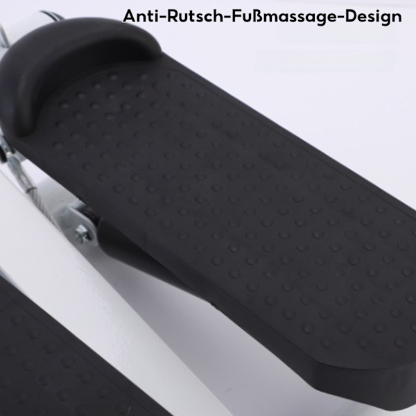 Mini Stepper, Trappmaskin, Fotklämma, Lastkapacitet 100 kg, Utrustad med Motståndsband, Lämplig för Hem- och Utomhusövningar, Nybörjare, Svart