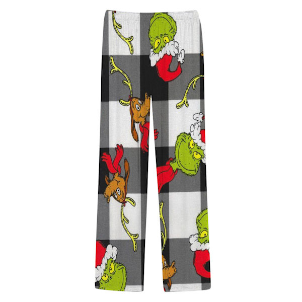 Julklappspysjamasbyxor för kvinnor, jultryck, pyjamasbyxor, vida ben, dragsko, semesterflanell, nattkläder D M