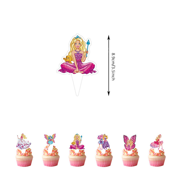 Barbie-nukke syntymäpäiväjuhlatarvikkeet Ilmapallot Banneri Koristeet