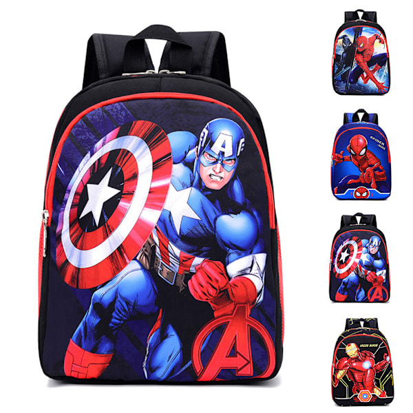 Anime Marvel Ryggsäck Studenter Skolväska Resa Laptop Förvaringsväskor Bokväskor För Barn Pojkar Flickor D