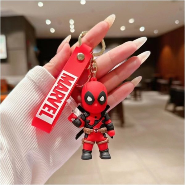 Deadpool och Wolverine Figur Nyckelring Nyckelring Barn Pojkar Hänge Väska Charm A