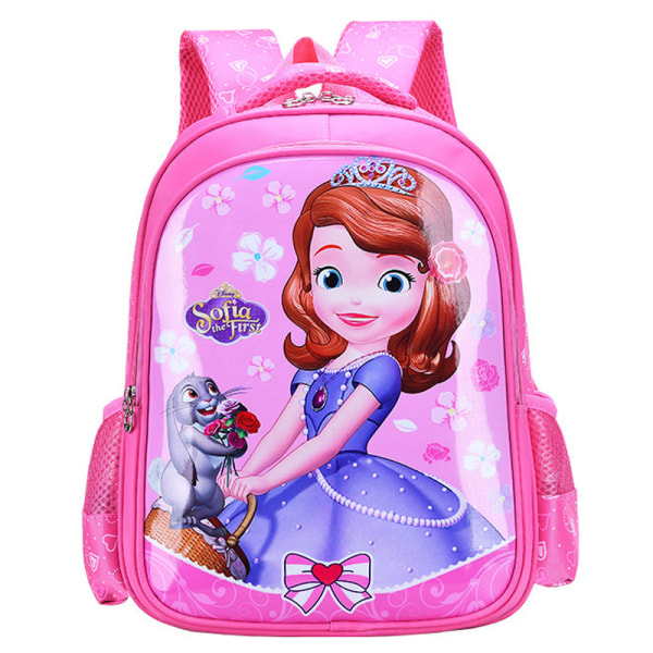Disney barn skolväska anime sophia Frozen tjej ryggsäck Sophie Red