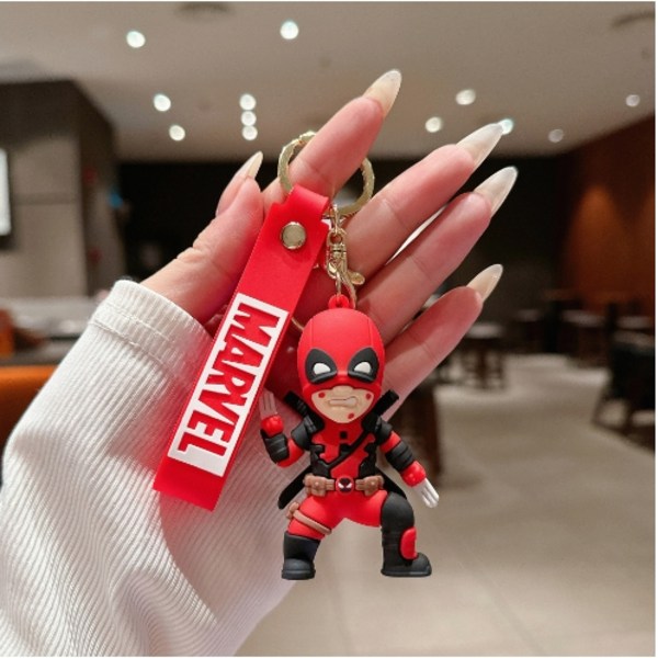 Deadpool och Wolverine Figur Nyckelring Nyckelring Barn Pojkar Hänge Väska Charm D