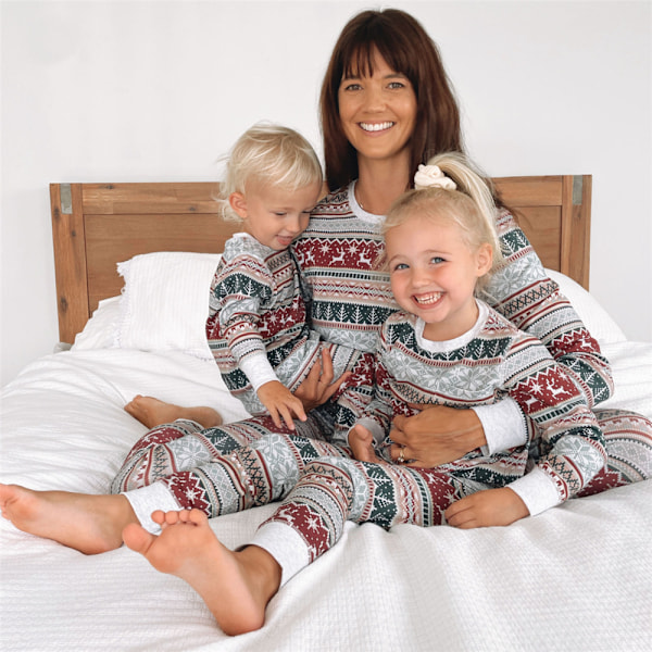 Familjematchande Julpyjamas Set - Festlig Sömnkläder - Julpyjamas Set för Par och Barn - Julpyjamas - Sömnkläder Kids 11-12Years