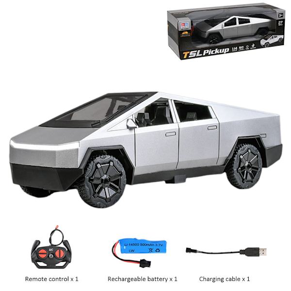Lovers Toys Tesla Bilmodell Samling, Jul Leksaker Present till Pojkar Flickor 6+ Silver