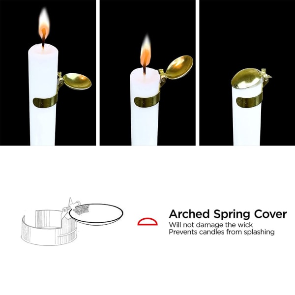 Automatisk brandsläckare Mini Cap Candle Wick Flame Snuffer golden