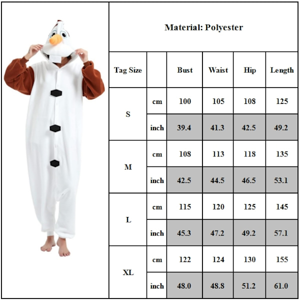 Joulu Onesies Unisex Aikuisten Sarjakuva Puku Halloween Joulu Yöasut Haalari Onesies Pehmo Pyjamat A L