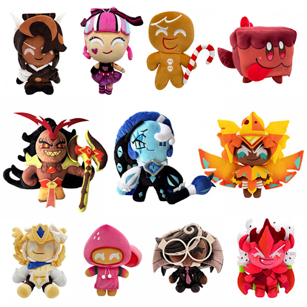 Shadow Milk Cookie Figur Plyschleksaker Cookie Run: Kingdom Spelkollektion Dockor I