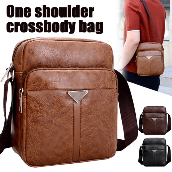 Messenger Bag för män Vattentät Cross Body Shoulder Travel Handväska black  1d77 | black | Fyndiq