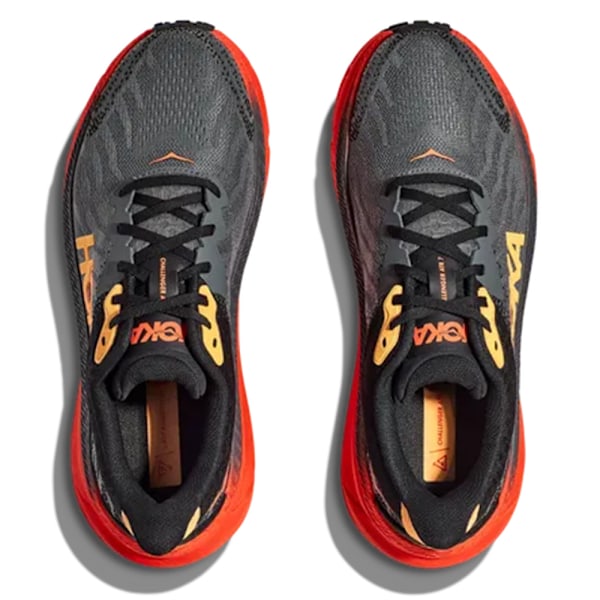 HOKA ONE ONE Challenger ATR 7 Herrskor Lågprofil Löpskor för Asfalt Black+Orange 43