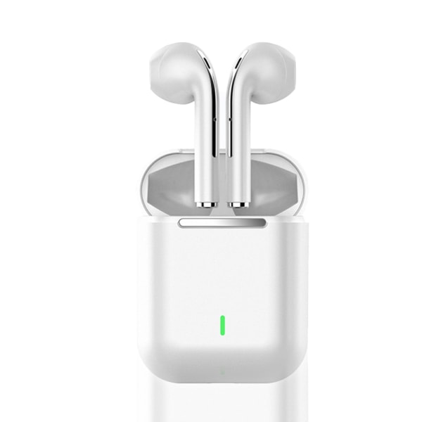 Uppladdningsbara trådlösa Bluetooth -hörlurar Sport Röstsamtal white