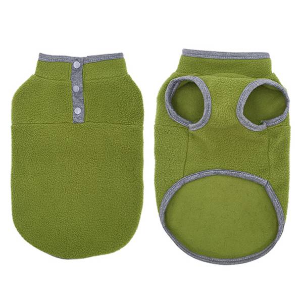 Husdjur Valp Katt Hund Jumper Väst Rock Kläder Vinter Kläder Tyg Green M