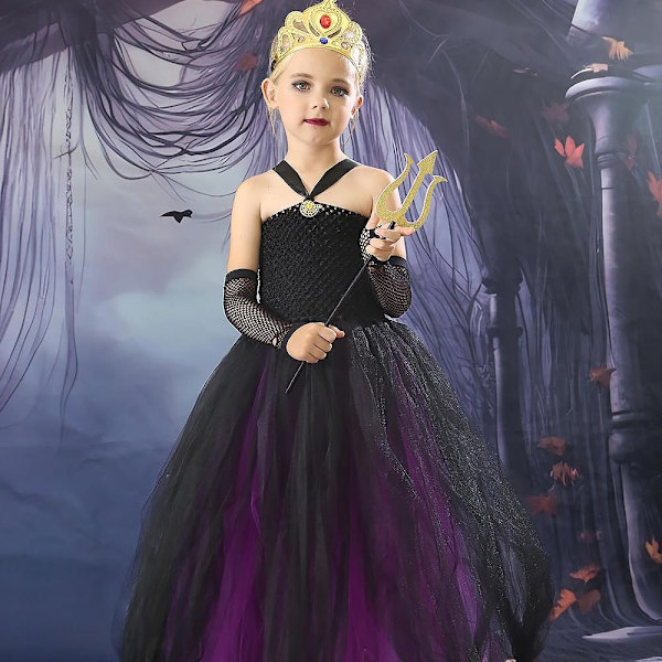 Wusula Prinsessekjole Kostume Til Pige Halloween Karneval Cosplay XL