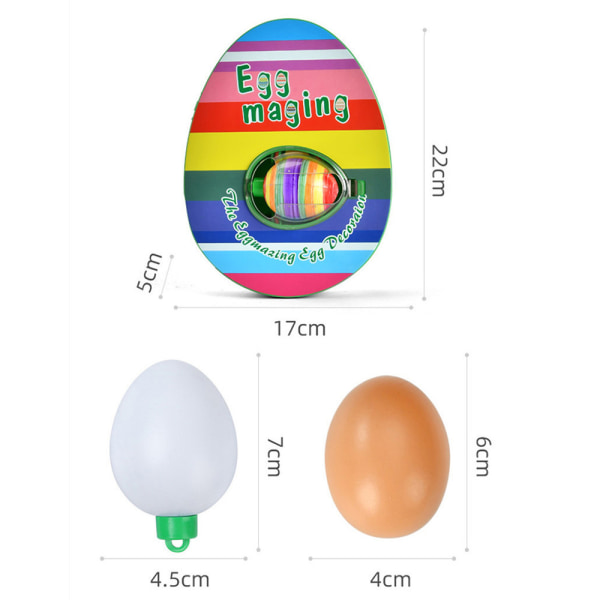 Automatisk roterande påskäggsdekorationsmaskin-kit DIY-målning