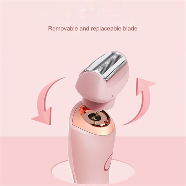 Passar för Skineo Shaver Pro för kvinnor, Dusk Razor för kvinnor, 2 i 1 Elegant Bärbar Elektrisk Rakapparat (Rosa Pink