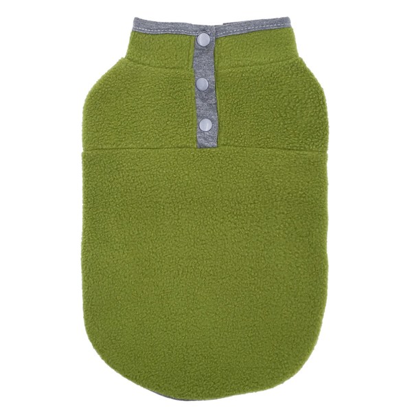 Husdjur Valp Katt Hund Jumper Väst Rock Kläder Vinter Kläder Tyg Green XL
