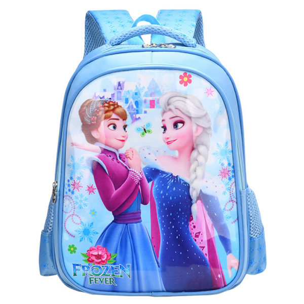 Disney barn skolväska anime sophia Frozen tjej ryggsäck double blue