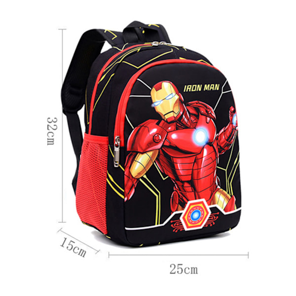 Spiderman Iron Man Barnryggsäck för Barn Rollspel Ryggsäck Resväska Lätt och Hållbar A