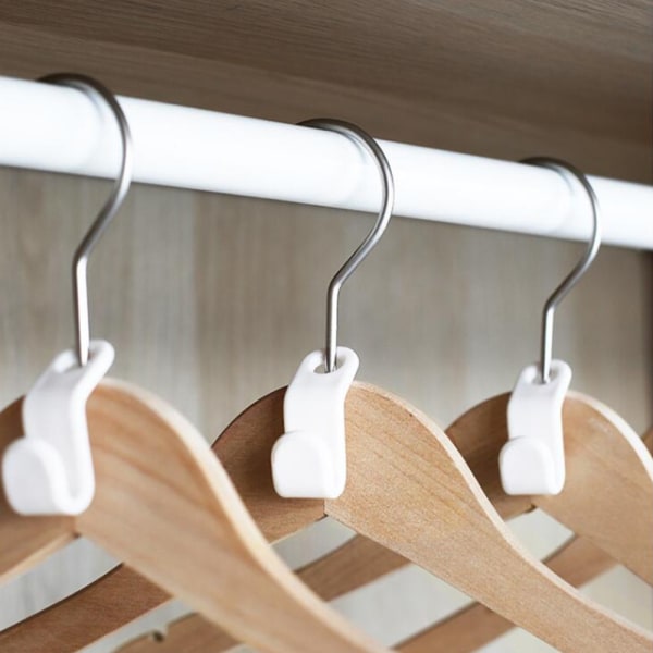 30st Home Hanger Anslutningskrok Spara utrymme Garderobshållare 30pcs