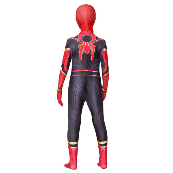 Barn Pojkar Järn Spiderman Superhjälte Cosplay Kostym Overall Iron Spiderman 3-4Years = EU92-98