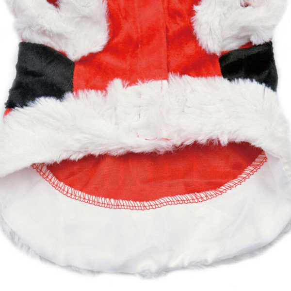 Kæledyrs Julemands Kostume Kat Hund Tøj Chihuahua Hvalp Red Coat M