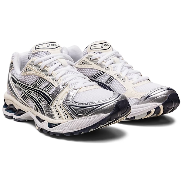 ASICS GEL-Kayano 14 Herrskor Lågprofil Löparskor för Asfalt Silver Black 43.5