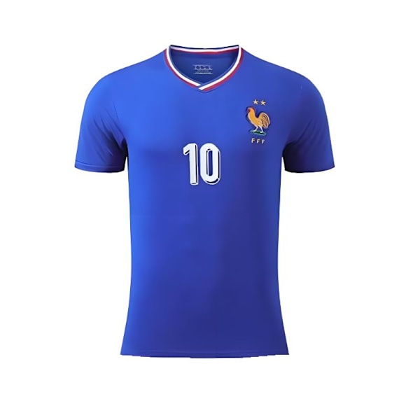 2024 Franska Hemmatröjor, NO.10 MBAPPE Fotbollströja, Sport Träning Kortärmad Fotbollstopp för Herr Fotbollströja S