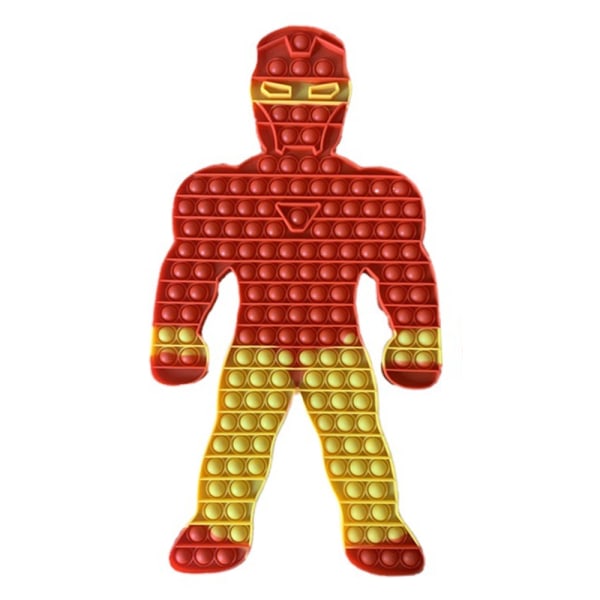 Superhjälten Marvel Iron Man Hulk Fidget Push Bubble Toys iron Man