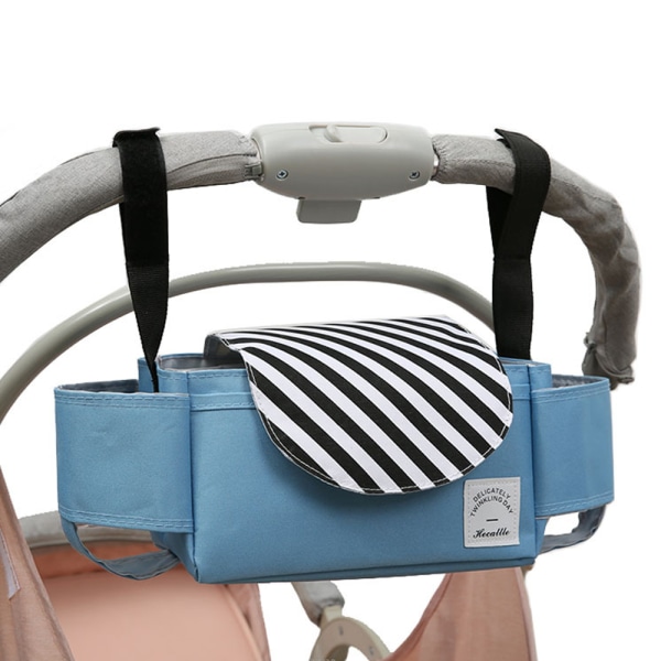 Baby Organizer Mummy Bag Förvaring för Barnvagn Barnvagn Blå 35x13x13cm