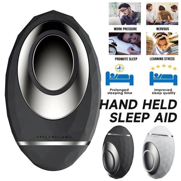 Handhållen sömnhjälpenhet USB Smart Relaxation Sömninstrument Ångestlindring White