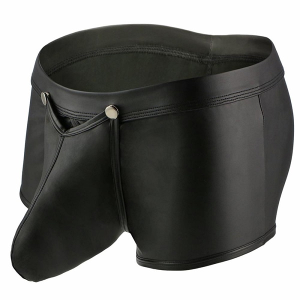 Sexiga underkläder för män Boxer U Poket Design i lack Black L a1b0 | Black  | L | Fyndiq