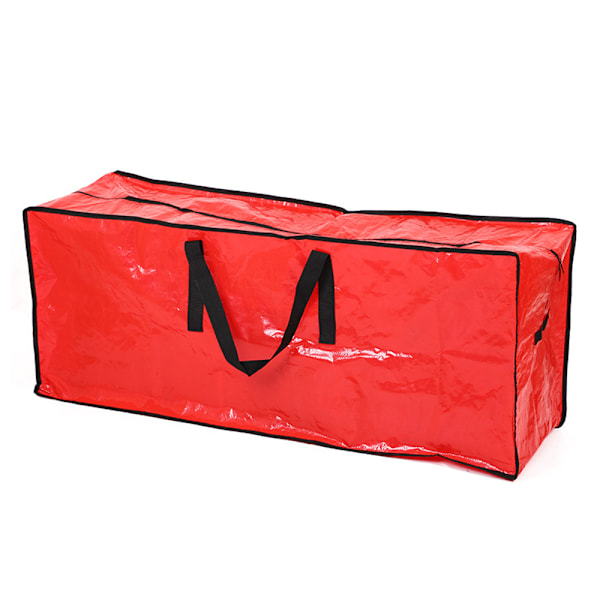 Förvaringsväska för julgran - Rymmer en 2,7 meter hög konstgjord julgran, hållbara vattentäta material skyddar mot damm, dragkedja och handtag Red 122x38x50cm