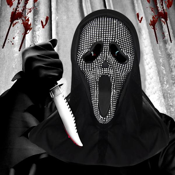 Halloween Fest Skrig Skelet Voksen Maske Ansigtsdækning Spøgelse Udklædning Rekvisitter
