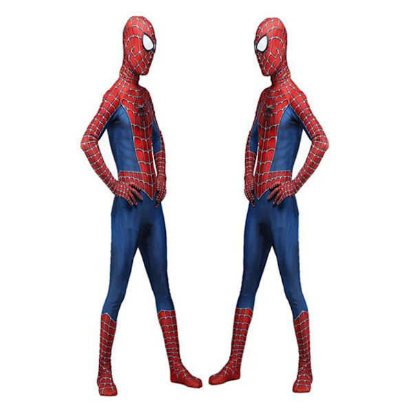 Klassinen Raimi Hämähäkkimies Cosplay Puku Haalari Lapsille Pojille Raimi Spiderman 6-7Years = EU116-122