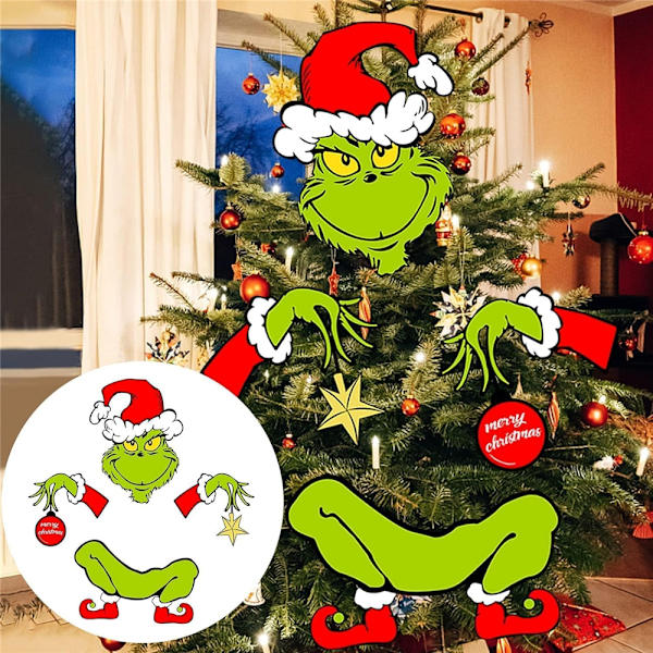 Julepynt til juletre - Morsom juletrepynt Tyv stjal tretopphode, armer og ben til julefest hjemme