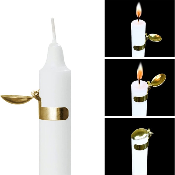 Automatisk brandsläckare Mini Cap Candle Wick Flame Snuffer golden