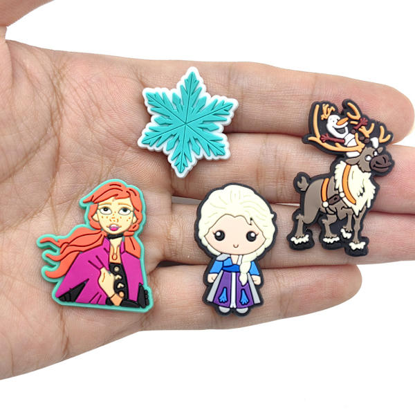 16 stk. Frozen sko charms spænder til Croc træsko sandaler dekor tilbehør gaver 16PCS