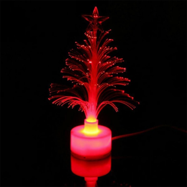 Fiberoptisk julgran LED-upplyst julgran present