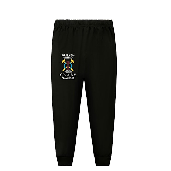 Stitch-dräkt Barn Pyjamas Långärmad Byxor Pyjamas Set black 130cm
