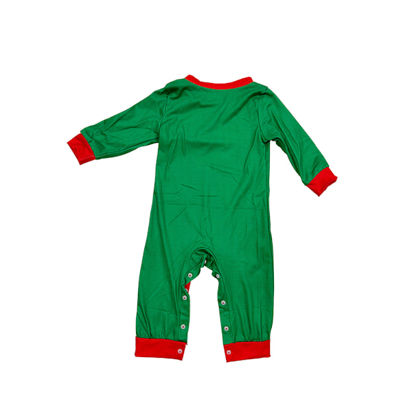 Julpyjamas för Familjen Matchande Santa Claus Tryck Pyjamas Vuxna Barn Baby Hund Julnattkläder Pjs Set Baby 18M