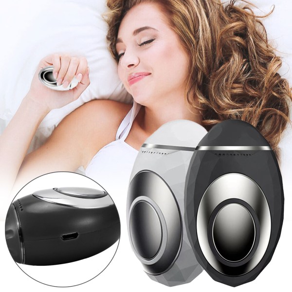 Handhållen sömnhjälpenhet USB Smart Relaxation Sömninstrument Ångestlindring White