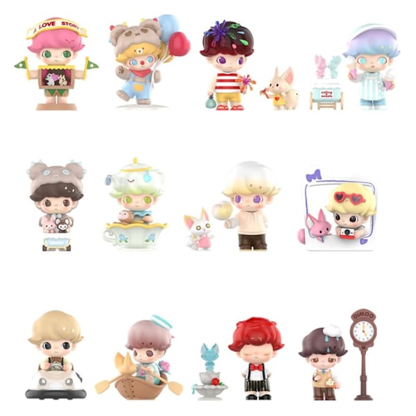 Pop Mart Labubu The Monsters Date Day Series Labubu Blind Box Samlarfigur Slumpmässig Samlarobjekt Kreativ Gåva (1 Blind Box, 9cm)