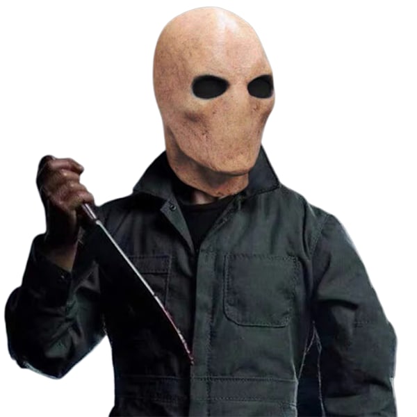 Halloween Slender Man Skräck Alien Latex Mask för Vuxna Cosplay Fest Fancy Dress
