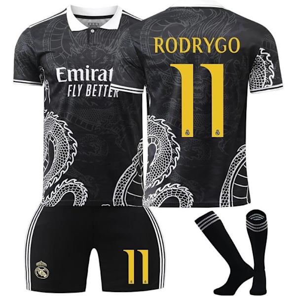 NO. 11 RODRYGO Fotbollströja Set för Barn T-shirt Shorts Strumpor Jersey för Barn Pojkar Småbarn 20