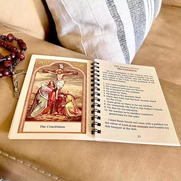 Rosenkrans Traditionell Meditation Fickboksformat, Vår Fru av Fatima Bönebok